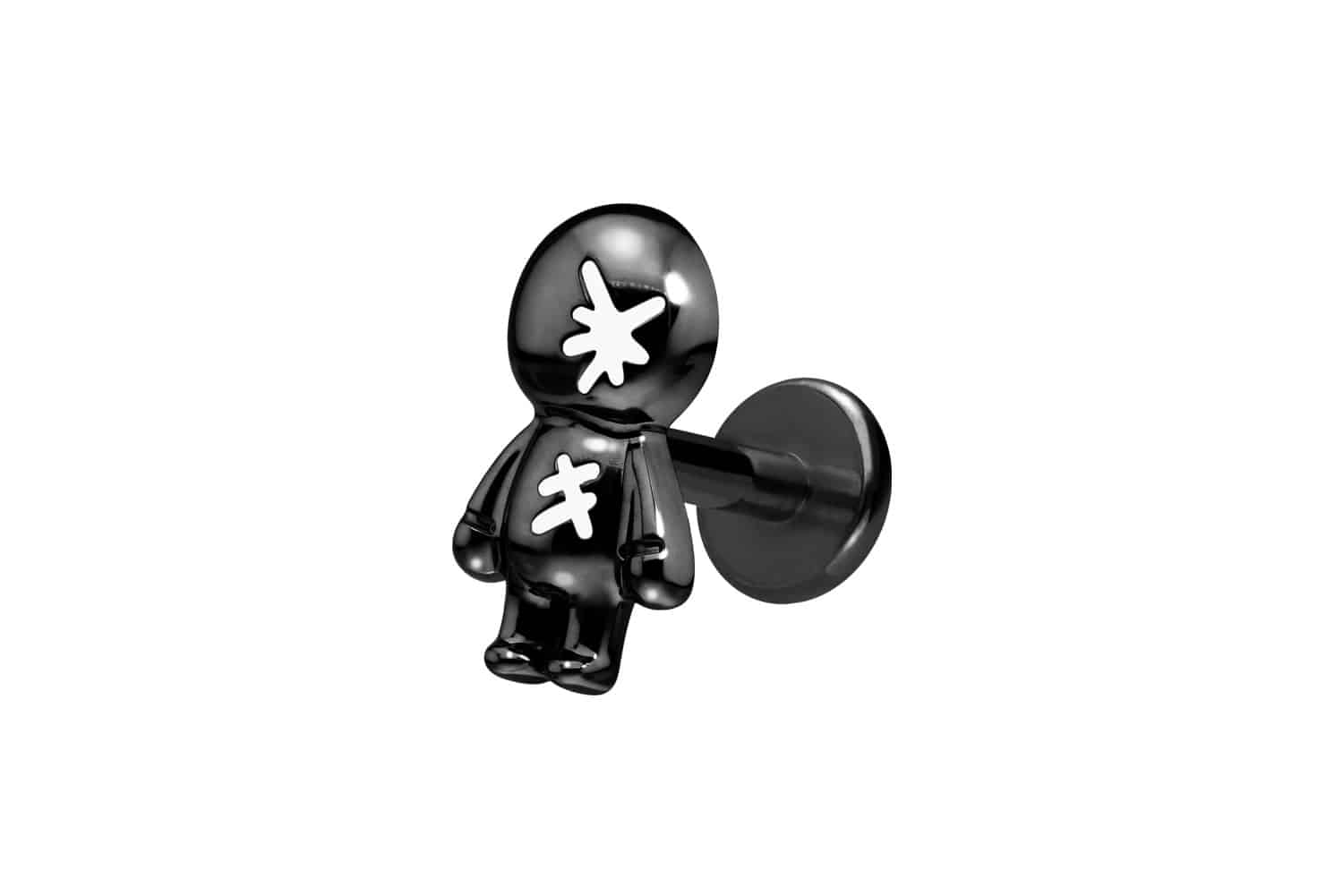 Titan Labret Piercing mit Innengewinde PUPPE